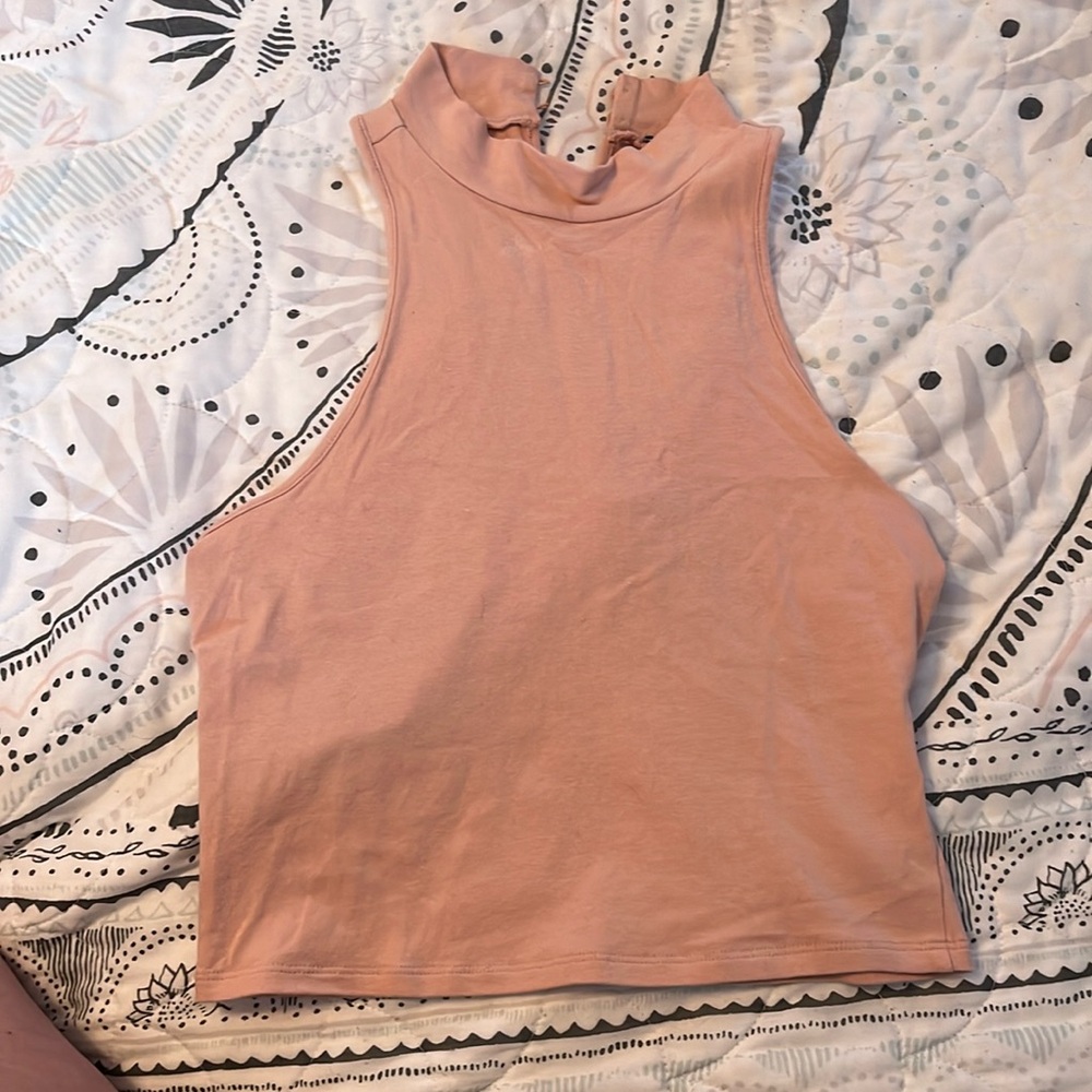 High Neck Crop Top